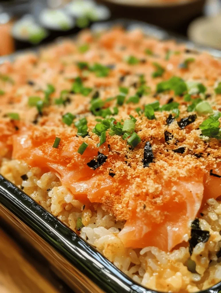 In recent years, sushi bakes have emerged as a popular twist on traditional sushi, captivating the hearts and taste buds of food enthusiasts around the globe. This innovative dish combines the beloved flavors of sushi with the comfort of a baked casserole, making it a perfect option for gatherings or a cozy night in. The Fiery Delight: Spicy Salmon Sushi Bake takes this concept to the next level, infusing it with bold flavors and creamy textures that will tantalize your palate.
