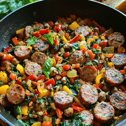 When it comes to hearty meals that warm the soul, few dishes can rival the appeal of Smoky Italian Sausage Delights. This recipe blends the robust flavors of Italian sausage with vibrant vegetables and aromatic herbs, creating a dish that is not only satisfying but also packed with layers of taste. Perfect for gatherings, weeknight dinners, or outdoor cooking, this dish offers a delightful combination of smoky, savory, and slightly sweet notes that tantalize the taste buds.