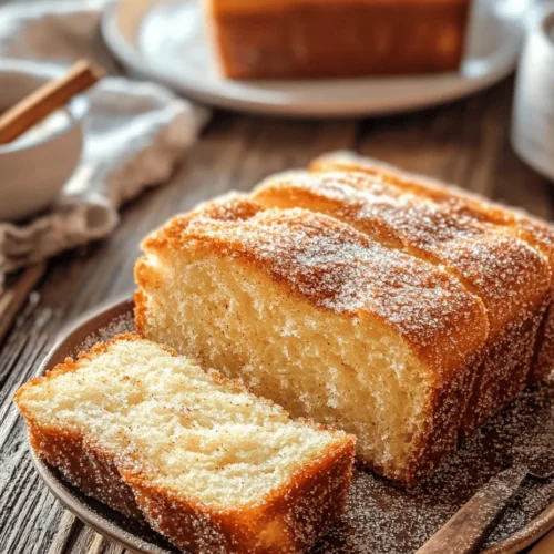In the realm of baked goods, few things evoke the comfort and warmth of a freshly baked loaf. Cinnamon Sugar Donut Sweet Bread is a delightful fusion of two beloved treats: sweet bread and donuts. This recipe captures the essence of both, offering a soft, pillowy texture enveloped in a sweet cinnamon-sugar coating that is simply irresistible. Whether you’re savoring a slice for breakfast, indulging in a treat after lunch, or sharing a piece during afternoon tea, this sweet bread is sure to please any palate and elevate your baking repertoire.