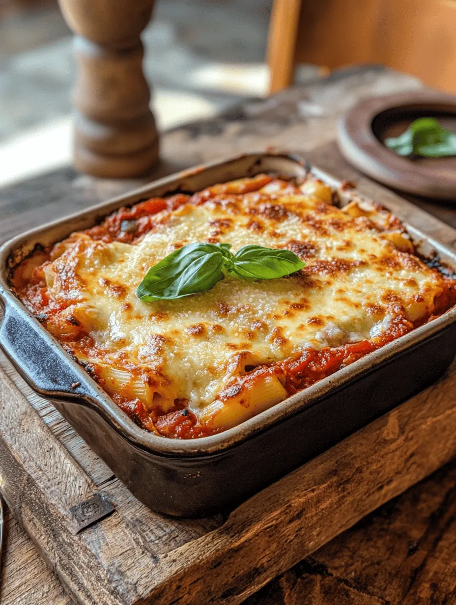 In the pantheon of comfort foods, few dishes can rival the warm embrace of cheesy baked mostaccioli. This delectable pasta dish encapsulates the essence of hearty, home-cooked meals, combining tender pasta, savory meats, and an irresistible medley of cheeses that melt beautifully in the oven. Cheesy baked mostaccioli is not just a meal; it’s an experience that brings families together, making it an ideal centerpiece for gatherings or a cozy night in after a long day.