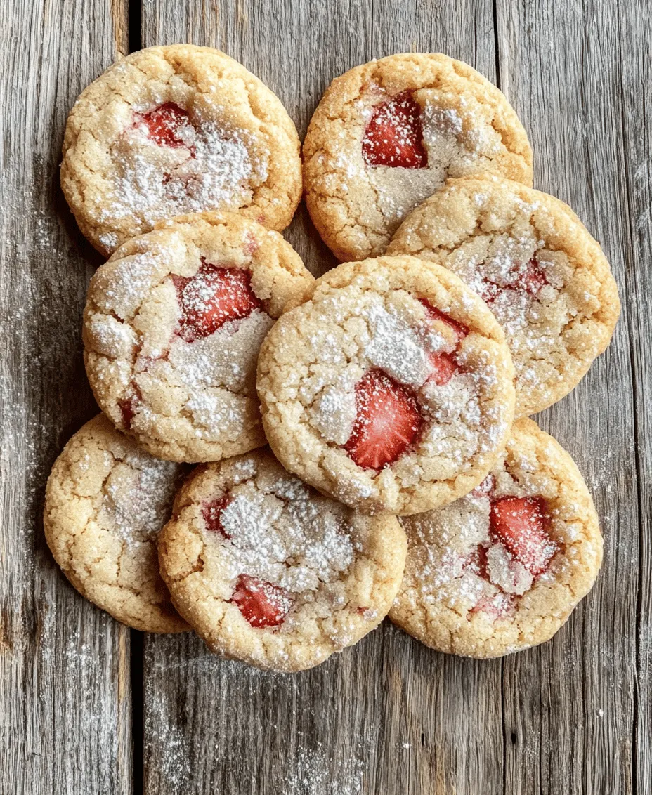 Welcome to a delightful baking adventure where we create scrumptious Strawberry Cream Cheese Cookies, a treat that perfectly combines a creamy texture with the refreshing flavor of fresh strawberries. These cookies are more than just a dessert; they are a celebration of seasonal fruits and rich dairy, making them an ideal choice for any occasion, whether it's a family gathering, a picnic, or simply a sweet indulgence at home. The unique combination of cream cheese and strawberries results in cookies that are not only soft and chewy but also bursting with flavor, ensuring they will be a hit with family and friends alike.
