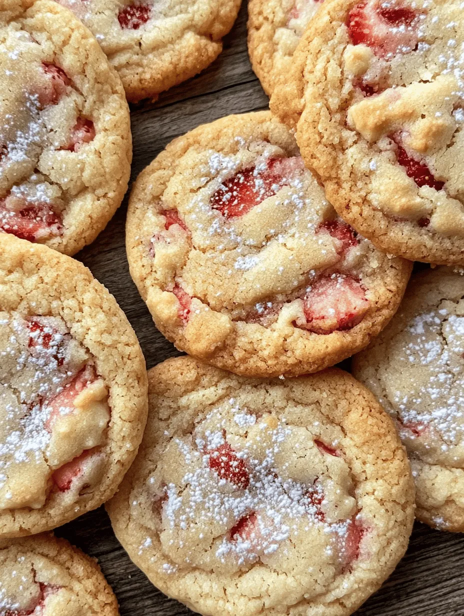 Welcome to a delightful baking adventure where we create scrumptious Strawberry Cream Cheese Cookies, a treat that perfectly combines a creamy texture with the refreshing flavor of fresh strawberries. These cookies are more than just a dessert; they are a celebration of seasonal fruits and rich dairy, making them an ideal choice for any occasion, whether it's a family gathering, a picnic, or simply a sweet indulgence at home. The unique combination of cream cheese and strawberries results in cookies that are not only soft and chewy but also bursting with flavor, ensuring they will be a hit with family and friends alike.