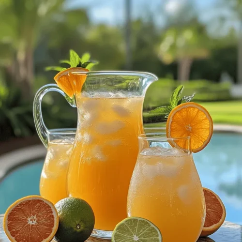 As the sun shines brighter and the temperatures rise, there's nothing quite like a refreshing drink to quench your thirst and uplift your spirits. Enter the Tropical Citrus Splash, a vibrant and invigorating beverage that encapsulates the essence of summer in every sip. This delightful concoction is a celebration of tropical flavors, featuring a harmonious blend of fresh juices that transport you straight to a sun-soaked beach, no matter where you are.