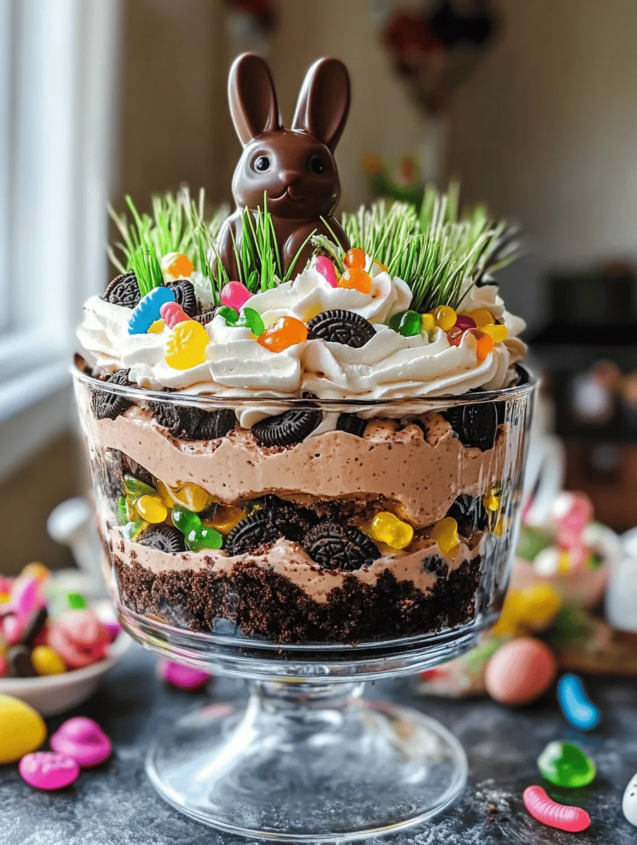 Easter is a time for celebration, family gatherings, and, of course, delightful treats. One dessert that captures the whimsical spirit of the holiday is the Easter Bunny Dirt Cake. This no-bake treat combines rich chocolate flavors with playful decorations, making it a hit at any Easter festivity. The Easter Bunny Dirt Cake is not just a dessert; it's a centerpiece that sparks joy and creativity, especially for children and adults alike.