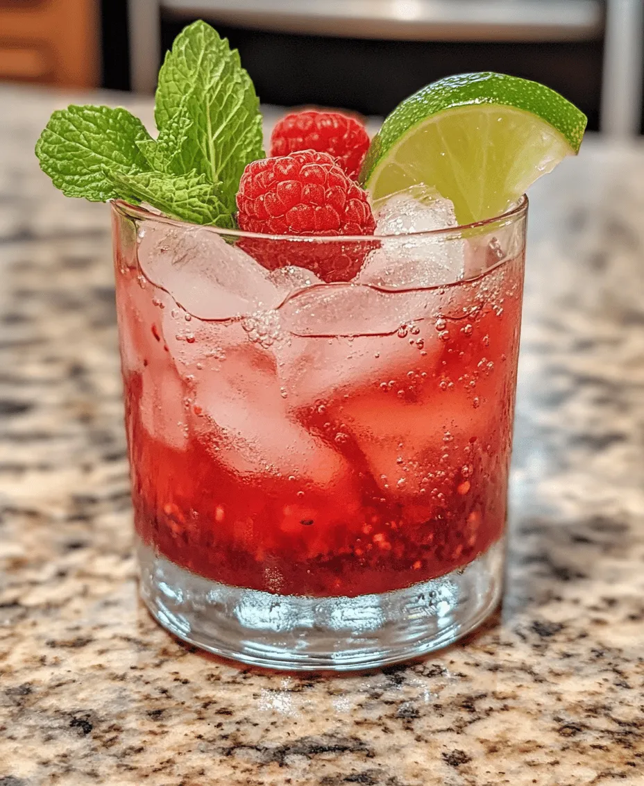 Raspberries are the star of this mocktail, bringing a burst of color and flavor. These small, succulent berries are not only delicious but also highly nutritious. They are low in calories and rich in dietary fiber, which can aid digestion and promote a healthy gut. Raspberries are also an excellent source of vitamins C and K, as well as antioxidants that help combat oxidative stress in the body.