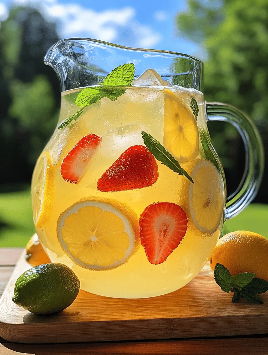 As the sun shines brighter and the days grow warmer, nothing quenches thirst quite like a tall, refreshing glass of lemonade. This classic summer beverage, with its perfect balance of tartness and sweetness, has been a staple of summertime gatherings for generations. Whether it’s enjoyed at backyard barbecues, picnics in the park, or simply on a lazy afternoon, lemonade represents the essence of summer. But why settle for the ordinary when you can elevate your lemonade experience with a vibrant twist? Enter "Sunshine Citrus Lemonade," a delightful recipe that not only tantalizes the taste buds but also dazzles the eyes with its aesthetic appeal.