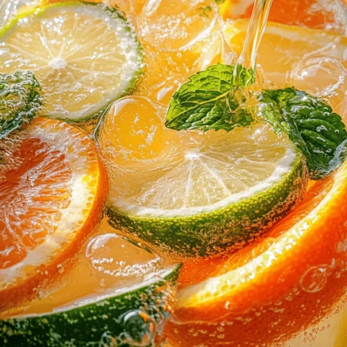 The magic of the Refreshing Citrus Splash lies in its fresh ingredients, each playing a crucial role in crafting the perfect drink. Let’s take a closer look at each component and explore the health benefits and flavor profiles they bring to the table.