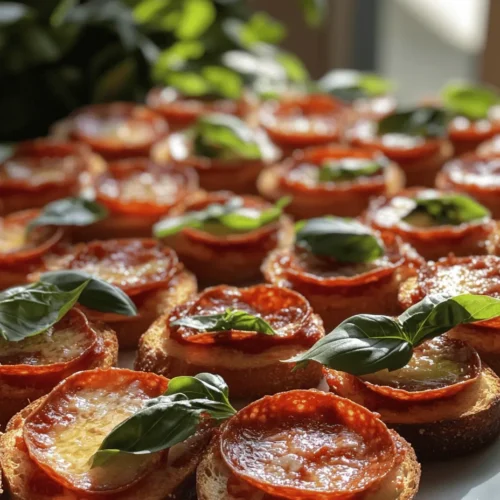 Mini Garlic Toast Pizzas are the quintessential snack that checks all the boxes for a quick, delicious, and universally loved dish. Whether you're hosting a casual get-together, enjoying a movie night at home, or simply looking for a delightful dinner option, these bite-sized pizzas are guaranteed to please. The magic lies in their combination of crispy garlic bread, a gooey layer of cheese, and a plethora of customizable toppings, making them a crowd favorite for all ages.