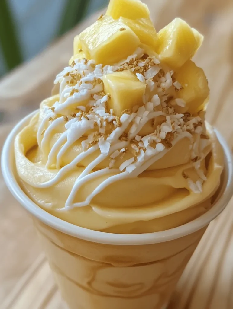 In recent years, healthy frozen desserts have surged in popularity, attracting health-conscious individuals and dessert lovers alike. As the demand for guilt-free indulgences grows, more people are seeking alternatives that don’t compromise on flavor or satisfaction. Enter the Tropical Pineapple Soft Serve—a delectable treat that perfectly embodies the essence of summer with its refreshing taste and tropical flavors. This recipe is not only a delightful escape to a sun-soaked island but also a nutritious option that can be enjoyed by individuals of all ages, making it a fantastic addition to family gatherings, parties, or a simple afternoon snack.