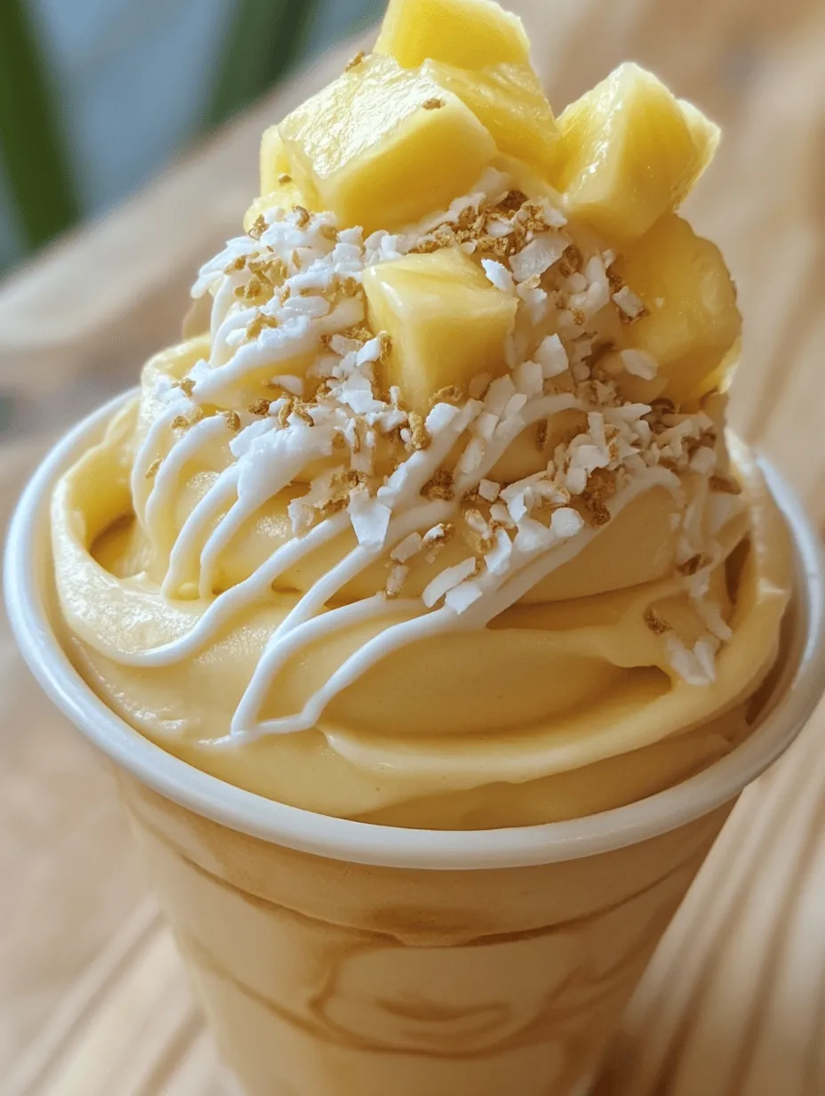 In recent years, healthy frozen desserts have surged in popularity, attracting health-conscious individuals and dessert lovers alike. As the demand for guilt-free indulgences grows, more people are seeking alternatives that don’t compromise on flavor or satisfaction. Enter the Tropical Pineapple Soft Serve—a delectable treat that perfectly embodies the essence of summer with its refreshing taste and tropical flavors. This recipe is not only a delightful escape to a sun-soaked island but also a nutritious option that can be enjoyed by individuals of all ages, making it a fantastic addition to family gatherings, parties, or a simple afternoon snack.