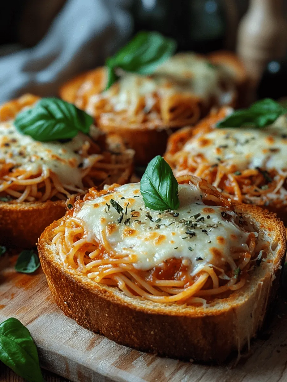 If you’ve ever found yourself caught in a delicious dilemma, torn between the hearty satisfaction of spaghetti and the irresistible crunch of garlic bread, then the Spaghetti Garlic Bread Bowls recipe is your culinary answer. This dish brilliantly marries two beloved comfort foods into one unique creation that not only satisfies your cravings but also elevates your dining experience. Imagine digging into a warm, crusty bread bowl filled to the brim with perfectly cooked spaghetti, drenched in savory marinara sauce, and topped with gooey melted cheese. It’s a delightful combination that’s sure to impress family and friends alike.