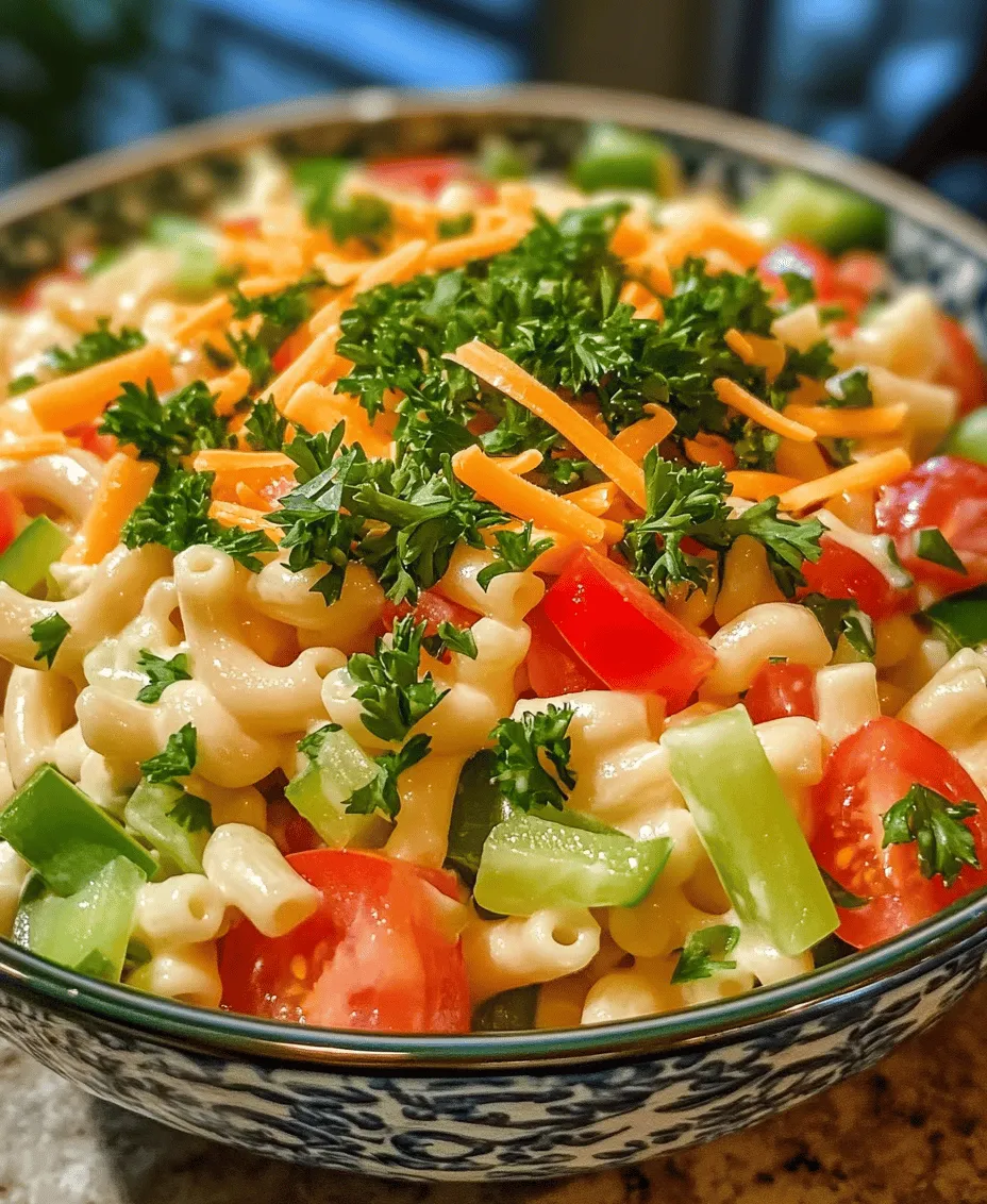 Macaroni salad is a timeless dish that brings comfort and nostalgia to the table. This delightful pasta salad is not only easy to prepare but also packed with flavor and texture, making it a perfect addition to picnics, barbecues, and family gatherings. Its creamy dressing, combined with crunchy vegetables and savory cheese, creates a dish that appeals to both children and adults alike. Whether you’re preparing a potluck dish or simply looking for a quick side to complement your meal, macaroni salad is versatile enough to fit any occasion. In this article, we will explore the delightful macaroni salad recipe in detail, emphasizing its ingredients, preparation method, and variations to suit your taste.