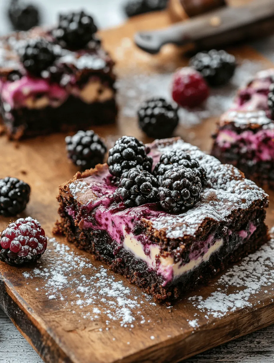 Before you embark on your baking adventure, it’s essential to understand the key components that make up Blackberry Cream Cheese Brownies. Each ingredient plays a vital role in creating the perfect balance of flavors and textures, ensuring that your brownies turn out deliciously every time.