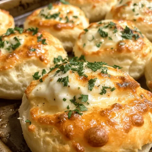 If you're on the hunt for a snack that tantalizes the taste buds, look no further than Pillsbury Biscuit Garlic Butter Cheese Bombs. This delectable dish combines the flaky, buttery goodness of Pillsbury Grands! Biscuits with the mouthwatering flavors of gooey cheese and aromatic garlic butter. Whether you're entertaining guests, preparing for a family gathering, or simply indulging in a late-night snack, these cheese bombs are a versatile treat that can be served in various settings. Their alluring aroma and irresistible taste make them an instant favorite, captivating anyone who takes a bite.