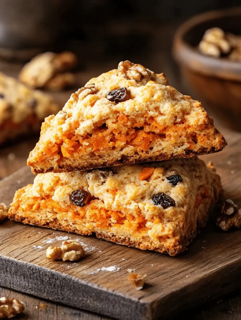 Scones have long held a cherished spot in baking culture, often associated with cozy tea times, delightful brunches, and comforting afternoons. Their versatility allows for a plethora of flavors and combinations, from classic buttermilk scones to fruit-infused variations. Among these, Carrot Cake Scones stand out as a unique take on the beloved carrot cake, combining the moist, spiced flavors of the traditional dessert with the delightful texture of a scone.