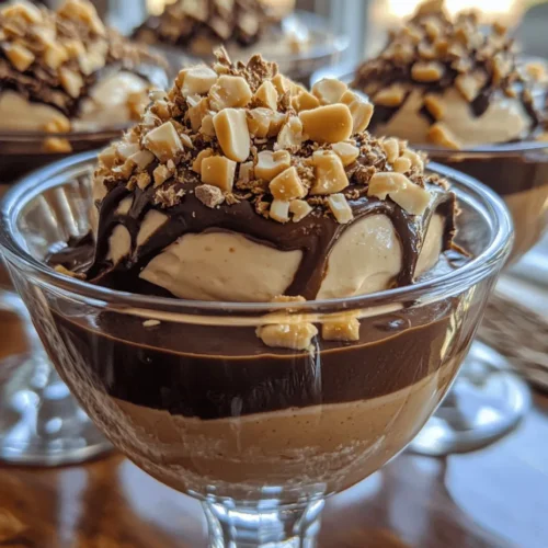 Indulging in a dessert that combines the rich, nutty flavor of peanut butter with the luxurious smoothness of chocolate is a simple pleasure that can elevate any occasion. The Decadent Peanut Butter Mousse with Rich Chocolate Ganache is not just a treat for the taste buds; it’s an experience that brings comfort and joy with every bite. This delightful dessert not only satisfies your sweet tooth but also impresses with its elegant presentation, making it a perfect choice for everything from family gatherings to sophisticated dinner parties.