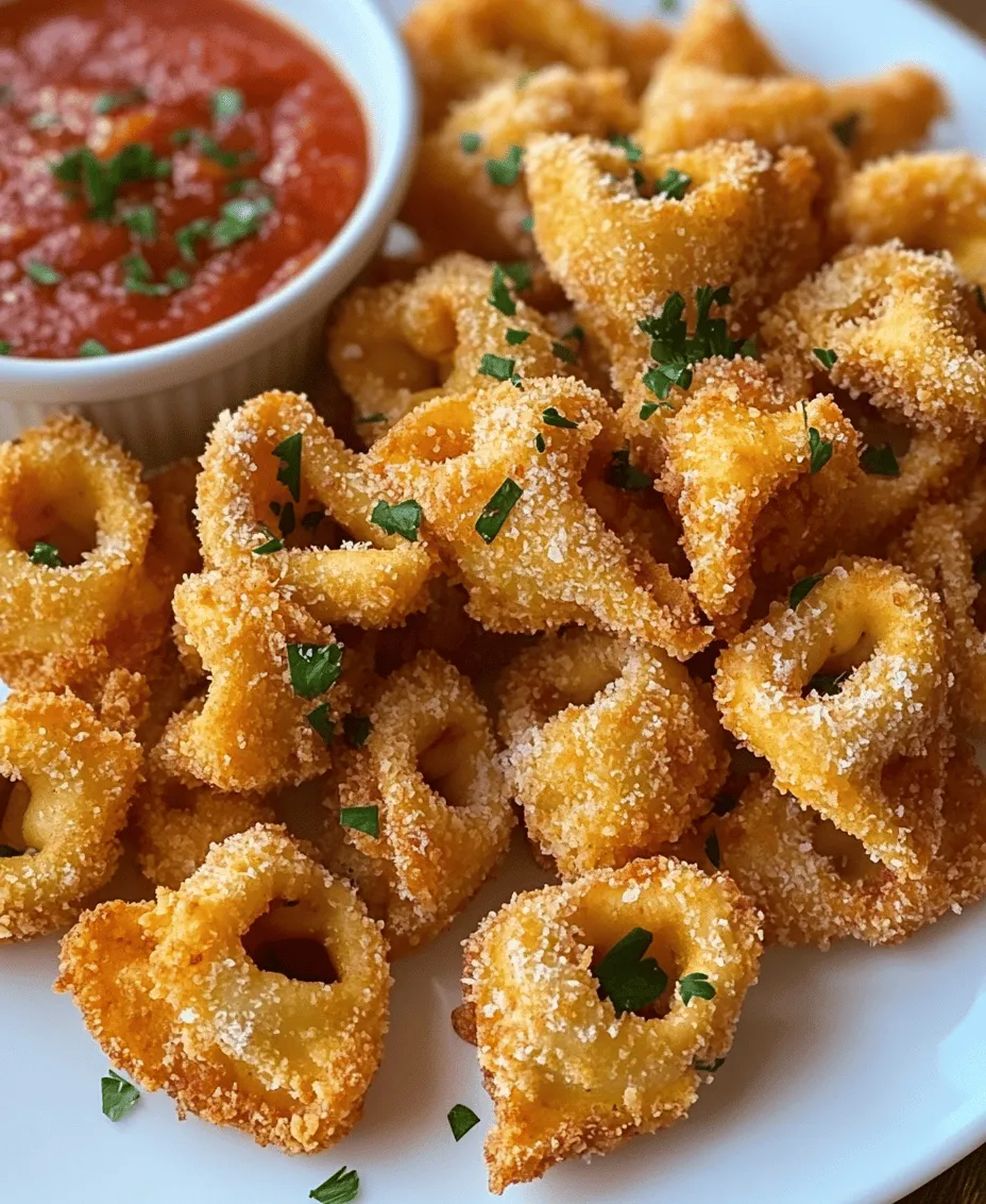To truly appreciate Crispy Parmesan Fried Tortellini, it's essential to understand the origins of tortellini. This delightful pasta hails from Italy, specifically from the regions of Emilia-Romagna and Marche, where it has been celebrated for centuries. Traditionally, tortellini are small, ring-shaped pasta filled with a variety of ingredients, including meats, cheeses, and vegetables. The exact origin of tortellini is steeped in legend, with one popular story suggesting that it was inspired by the shape of Venus, the Roman goddess of love.