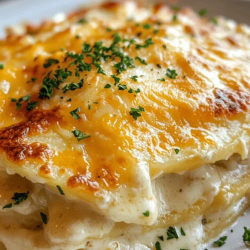 Scalloped potatoes are the epitome of comfort food, a dish that transcends generations and brings warmth to the table. This classic recipe features tender layers of thinly sliced potatoes enveloped in a rich, creamy sauce, often topped with melty cheese that creates a golden crust. The appeal of scalloped potatoes lies not just in their luxurious texture and flavor, but also in their ability to cater to various occasions. Whether it’s a cozy family dinner, a festive holiday feast, or a potluck gathering with friends, scalloped potatoes are always a welcome addition that pleases the crowd.