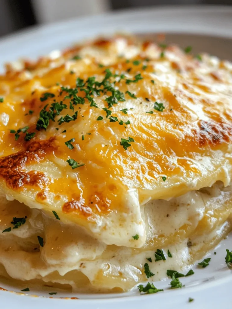 Scalloped potatoes are the epitome of comfort food, a dish that transcends generations and brings warmth to the table. This classic recipe features tender layers of thinly sliced potatoes enveloped in a rich, creamy sauce, often topped with melty cheese that creates a golden crust. The appeal of scalloped potatoes lies not just in their luxurious texture and flavor, but also in their ability to cater to various occasions. Whether it’s a cozy family dinner, a festive holiday feast, or a potluck gathering with friends, scalloped potatoes are always a welcome addition that pleases the crowd.