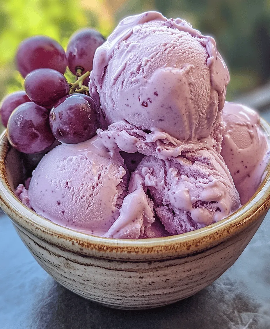 The joy of homemade ice cream is an experience that transcends the simple act of preparing a dessert; it’s about crafting a delicious treat that can bring friends and family together. As the sun shines brightly and the temperatures rise, nothing quite beats the refreshing allure of a cold scoop of ice cream. While traditional flavors like vanilla, chocolate, and strawberry have their charm, venturing into the realm of unconventional flavors can be an exciting culinary adventure. Enter grape juice ice cream—a delightful twist that combines the natural sweetness of grapes with the creamy texture of ice cream.
