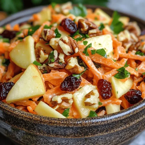 In the world of salads, few dishes deliver the vibrant burst of flavors and textures quite like a refreshing apple cranberry carrot salad. This delightful combination not only tantalizes the taste buds but also offers a plethora of health benefits that make it a perfect addition to any meal. The crispness of fresh apples, the tartness of cranberries, and the earthy sweetness of carrots come together in a harmonious blend, making this salad a favorite among health enthusiasts and casual eaters alike.