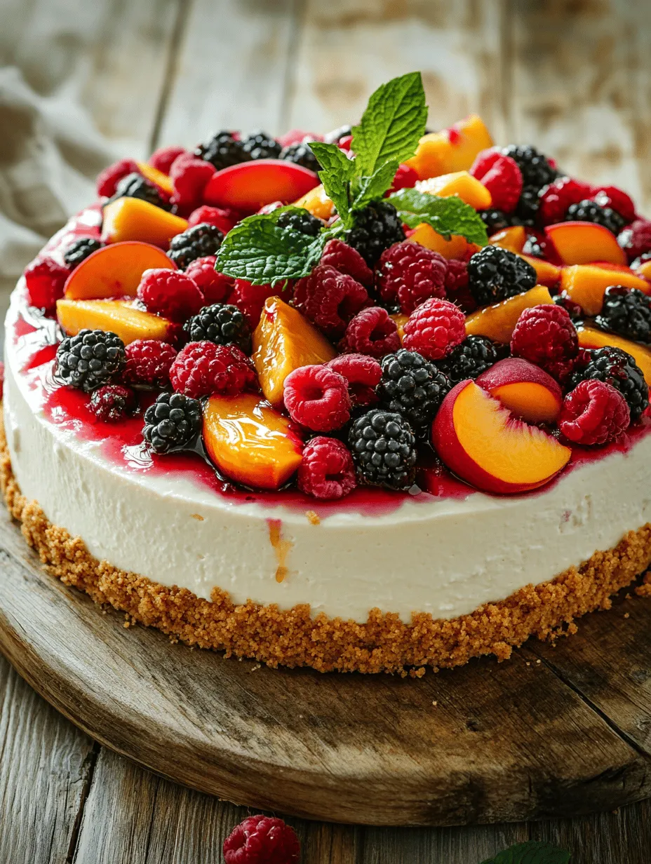 To master the art of cheesecake, it’s essential to understand its fundamental components. At its core, a traditional cheesecake consists of three primary elements: the crust, the filling, and the topping. For our Summer Berry and Peach Cheesecake, we’ll be using a graham cracker crust paired with a rich and creamy filling made from cream cheese, sugar, and fresh fruits.