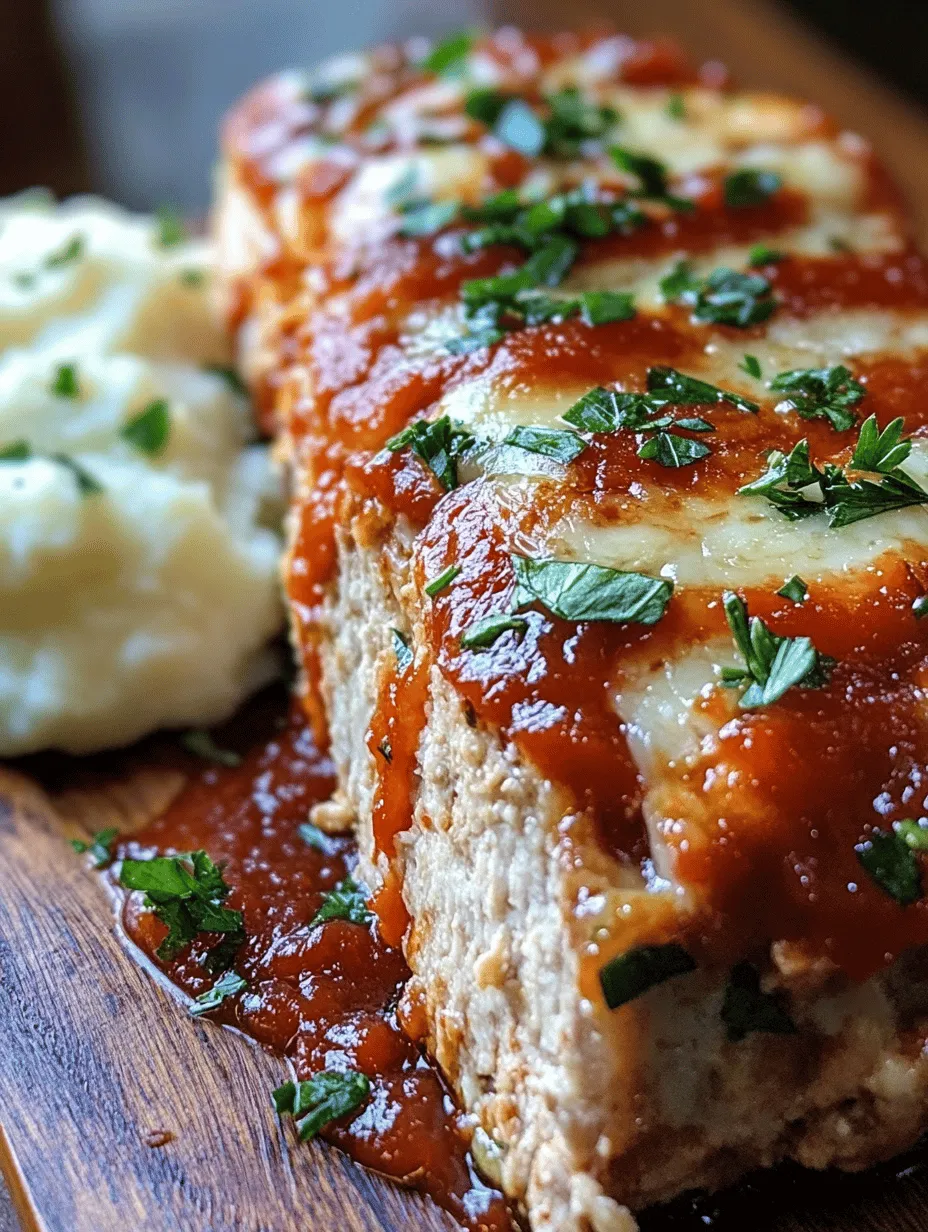 Discover the irresistible flavor of Melt-in-Your-Mouth Garlic Parmesan Chicken Meatloaf, a delightful twist on a classic comfort food. This easy-to-follow recipe combines the savory notes of garlic and Parmesan with the tenderness of ground chicken to create a dish that's perfect for family dinners or meal prep. The combination of flavors not only tantalizes the taste buds but also provides a nutritious and satisfying meal option. With its rich flavor profile and moist texture, this meatloaf will leave everyone asking for seconds. Whether you’re preparing a weeknight dinner or looking to impress guests, this meatloaf is sure to please.