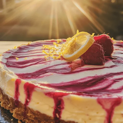 Cheesecake is a timeless dessert that has captured the hearts of dessert lovers across cultures. From the classic New York style to the creamy Italian ricotta versions, this rich and luscious treat has a special place in many culinary traditions. Cheesecake is cherished for its smooth texture and decadent flavor, but it is also versatile enough to adapt to a wide range of tastes. One delightful variation is the Lemon Raspberry Swirl Cheesecake, which takes the traditional recipe and infuses it with the bright, zesty notes of lemon and the sweet-tart burst of raspberries.