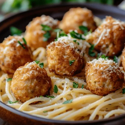 If you're on the hunt for a dish that marries comfort with a touch of gourmet flair, look no further than Garlic Butter Chicken Balls with Creamy Parmesan Pasta. This culinary creation is not only visually appealing but is also a delightful explosion of flavors that will tantalize your taste buds. Whether you're hosting a family dinner, preparing a meal for guests, or simply treating yourself on a weeknight, this recipe is tailor-made for any occasion.
