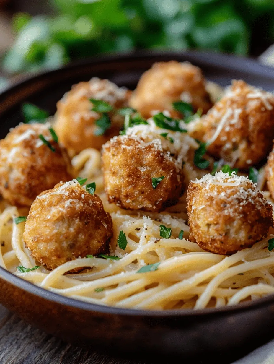 If you're on the hunt for a dish that marries comfort with a touch of gourmet flair, look no further than Garlic Butter Chicken Balls with Creamy Parmesan Pasta. This culinary creation is not only visually appealing but is also a delightful explosion of flavors that will tantalize your taste buds. Whether you're hosting a family dinner, preparing a meal for guests, or simply treating yourself on a weeknight, this recipe is tailor-made for any occasion.