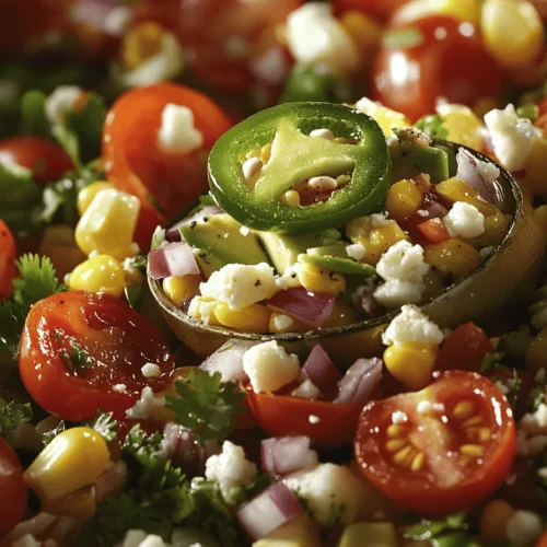 In the realm of fresh and vibrant salads, the Zesty Corn, Tomato, and Avocado Salad stands out as a delightful combination of flavors and textures. With its bright colors and refreshing taste, this salad not only serves as a perfect side dish for summer barbecues but also doubles as a healthy lunch option. It's a dish that captures the essence of summer, bringing together the sweetness of corn, the juiciness of tomatoes, the creaminess of avocado, and the zing of a lime dressing. This recipe is simple to prepare and sure to impress anyone at your table. Let’s dive into the details of this delicious salad, exploring each component and its benefits.