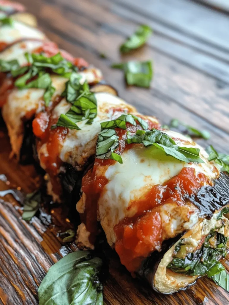 Welcome to the savory world of Eggplant Rollatini Delight, a dish that perfectly embodies the essence of Italian comfort food while catering to vegetarians and meat-lovers alike. This delightful recipe transforms tender slices of eggplant into a deliciously stuffed roll, filled with creamy ricotta, savory mozzarella, and fragrant basil, all slathered in a rich marinara sauce. As you take a bite, your taste buds will dance with joy, experiencing the harmonious blend of flavors and textures that this dish offers.