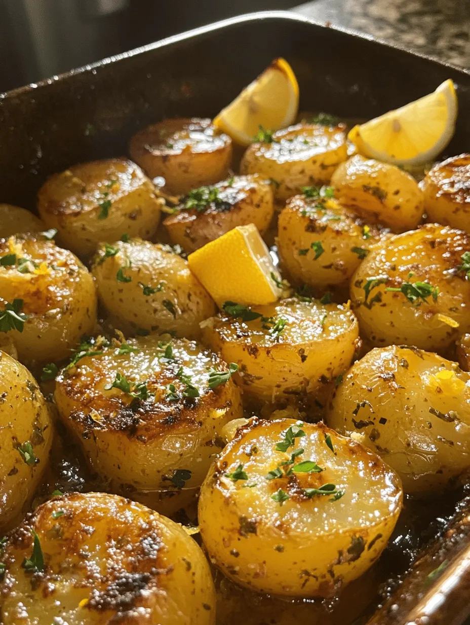 Discover the delightful world of Mediterranean flavors with our Zesty Greek Lemon Potatoes recipe. This dish, characterized by its bright lemony taste and aromatic herbs, is an excellent accompaniment to a variety of meals. The vibrant flavors of fresh lemon juice, aromatic garlic, and earthy oregano come together to create a side dish that is not just delicious but also visually appealing. Perfect for family dinners or gatherings, these roasted Yukon Gold potatoes are not only easy to prepare but also packed with flavor. In this article, we will explore the ingredients, preparation steps, and the cultural significance of this beloved dish, making it a staple in your culinary repertoire.