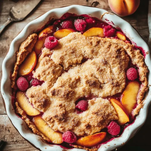 As the warm weather rolls in, nothing beats the sweet, juicy flavors of summer fruits, especially when they come together in a comforting dessert like peach and raspberry cobbler. This delightful dish is a perfect blend of tender fruit and a crumbly topping, making it a favorite for family gatherings, potlucks, or simply an indulgent treat after a weeknight dinner. The beauty of peach and raspberry cobbler lies not only in its taste but also in its simplicity; with just a handful of ingredients and straightforward steps, even novice bakers can create this stunning dessert.
