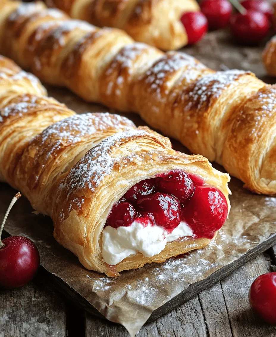 At the heart of our Delightful Cherry Danish is the crescent roll dough, a convenient and versatile ingredient that serves as the base for this pastry. Designed to provide a light and flaky texture, crescent roll dough is a go-to for both novice and experienced bakers alike. The beauty of using pre-made dough lies in its ability to save time without compromising on quality or taste.