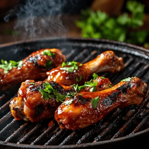Sizzling BBQ Chicken Drumsticks on the Grill is a timeless recipe that encapsulates the essence of outdoor cooking. The combination of tender chicken, infused with a smoky flavor from the grill and coated in a rich, tangy barbecue sauce, makes this dish a favorite for many. Whether you're firing up the grill for a summer cookout, celebrating a family gathering, or simply enjoying a cozy dinner at home, these drumsticks promise to be the star of your meal.