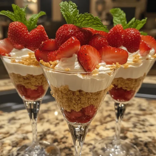 The star of our dessert is undoubtedly the fresh strawberries. Choosing ripe, seasonal strawberries is crucial for achieving the best flavor and sweetness. When selecting strawberries, look for those that are vibrant red, firm, and free from blemishes. Seasonal strawberries not only taste better but also offer a more intense flavor profile, elevating your parfait to new heights. When strawberries are in season, their natural sweetness shines through, making them the perfect fruit for our no-bake dessert.