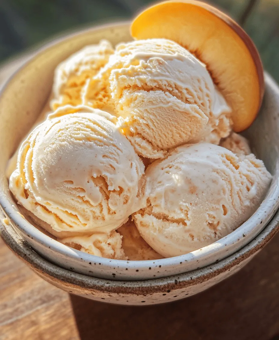 There’s something inherently joyful about homemade ice cream. The process of creating a frozen treat from scratch is not only rewarding but also a delightful way to beat the summer heat. The sensation of smooth, creamy ice cream melting in your mouth is a pleasure that few store-bought alternatives can replicate. In this article, we will introduce you to a simple yet delicious recipe for Quick and Easy Peach Ice Cream. This recipe elevates the natural sweetness of fresh peaches, offering you a refreshing dessert that is perfect for those warm summer days.