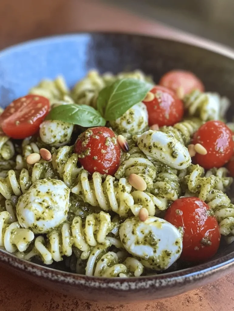 As the sun shines brighter and the temperatures rise, our cravings shift towards lighter, fresher meals. One perfect dish that embodies this seasonal transition is the Light and Creamy Pesto Caprese Pasta Salad. This vibrant salad combines the classic flavors of Italy, featuring fresh basil, juicy cherry tomatoes, and creamy mozzarella, all tossed together with al dente pasta and a luscious pesto dressing. Each bite offers a delightful harmony of textures and tastes, making it a refreshing option for warm weather dining.