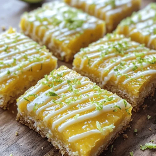As the sun rises higher and the days grow longer, our cravings tend to shift towards lighter, more refreshing desserts that evoke the essence of summer. Enter tropical desserts, a delightful genre of sweet treats that transport us to sun-kissed beaches and lush, verdant landscapes with every bite. Among these, Tropical Paradise Mango Bars with Lime Glaze stand out as a vibrant and mouth-watering option, perfect for any occasion. These bars combine the luscious sweetness of ripe mangoes with a tangy lime glaze, creating a harmonious balance that delights the palate and satisfies the sweet tooth.
