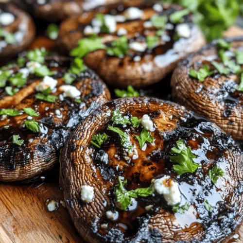Portobello mushrooms are the mature form of the common button mushroom, known scientifically as Agaricus bisporus. These large, umbrella-shaped mushrooms are characterized by their dark brown color and robust, meaty texture. When cooked, their flesh becomes tender, absorbing flavors beautifully while maintaining a satisfying bite. The flavor profile of portobello mushrooms is rich and earthy, making them a popular choice for grilling and roasting.