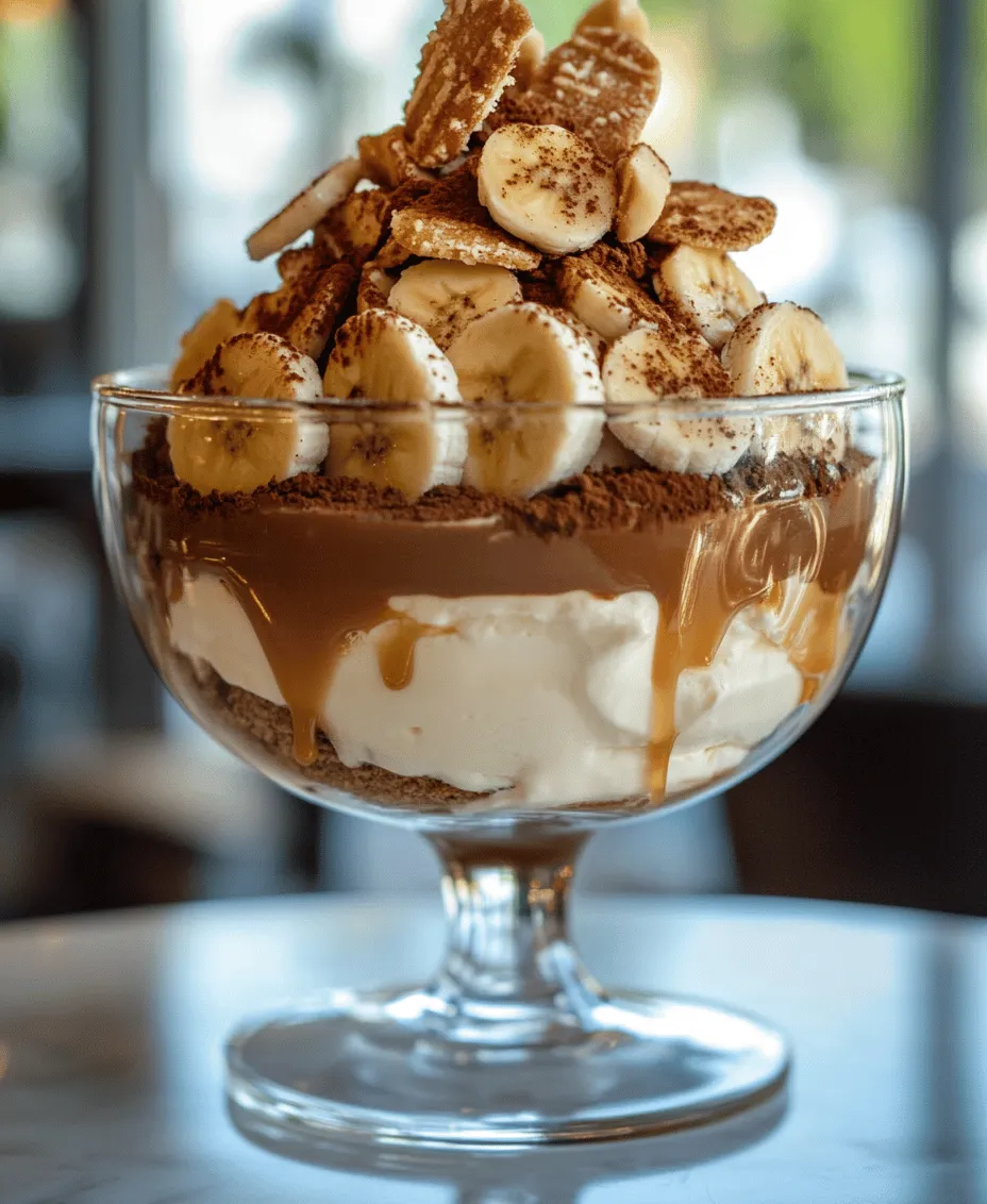 Desserts have an uncanny ability to delight and bring joy to any gathering, and when it comes to combining flavors and textures, few creations are as exciting as the Banana Pudding Tiramisu with Caramel. This innovative dessert marries the rich, creamy indulgence of classic tiramisu with the comforting sweetness of banana pudding, resulting in a treat that is sure to impress your guests. Imagine layers of soft, ripe bananas, velvety mascarpone, and luscious caramel, all resting between delicate ladyfinger biscuits, each bite offering a harmonious blend of flavors that is both nostalgic and refreshing.