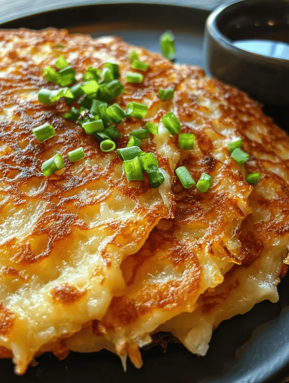 Gamjajeon has its roots deeply embedded in Korean culinary tradition. Historically, this dish has been a popular way to utilize leftover ingredients, making it both a resourceful and practical choice for home cooks. It is believed that Gamjajeon originated during the Joseon Dynasty, where it was commonly enjoyed by farmers and laborers as a hearty meal to sustain them through long days of work. The simplicity of the ingredients combined with the ease of preparation solidified its status as a household favorite.