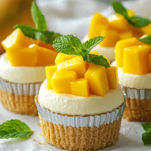 No-bake desserts have carved a niche for themselves in the culinary world, appealing to both novice and seasoned bakers alike. These treats offer a perfect blend of convenience and flavor, making them an attractive option for anyone looking to whip up something delicious without the fuss of baking. Among the various no-bake delights, the no-bake mini mango cheesecake stands out as a tropical gem, bursting with the vibrant flavor of ripe mangoes. This dessert not only satisfies your sweet tooth but also transports you to sun-soaked beaches with every creamy bite.
