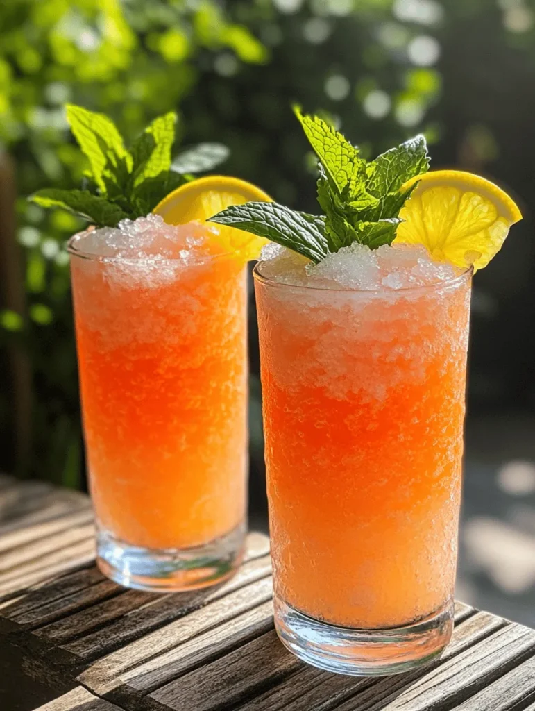 As the temperatures rise and summer approaches, there's nothing quite as satisfying as sipping on a refreshing drink that captures the essence of the season. Enter the Refreshing Peach Lemonade Slush—a delightful combination of sweet peaches and tangy lemons that creates a cool, invigorating beverage perfect for hot summer days. This slush not only quenches your thirst but also provides a burst of fruity flavor that can transport you to sun-soaked afternoons.