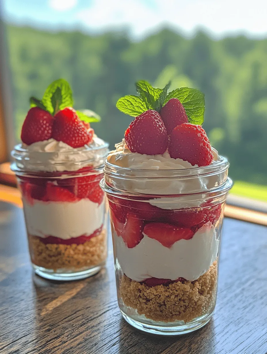 Creating a No Bake Strawberry Cheesecake Parfait requires a few core ingredients that come together to create a harmonious blend of flavors and textures. Here’s a closer look at these components and what they bring to the dish.