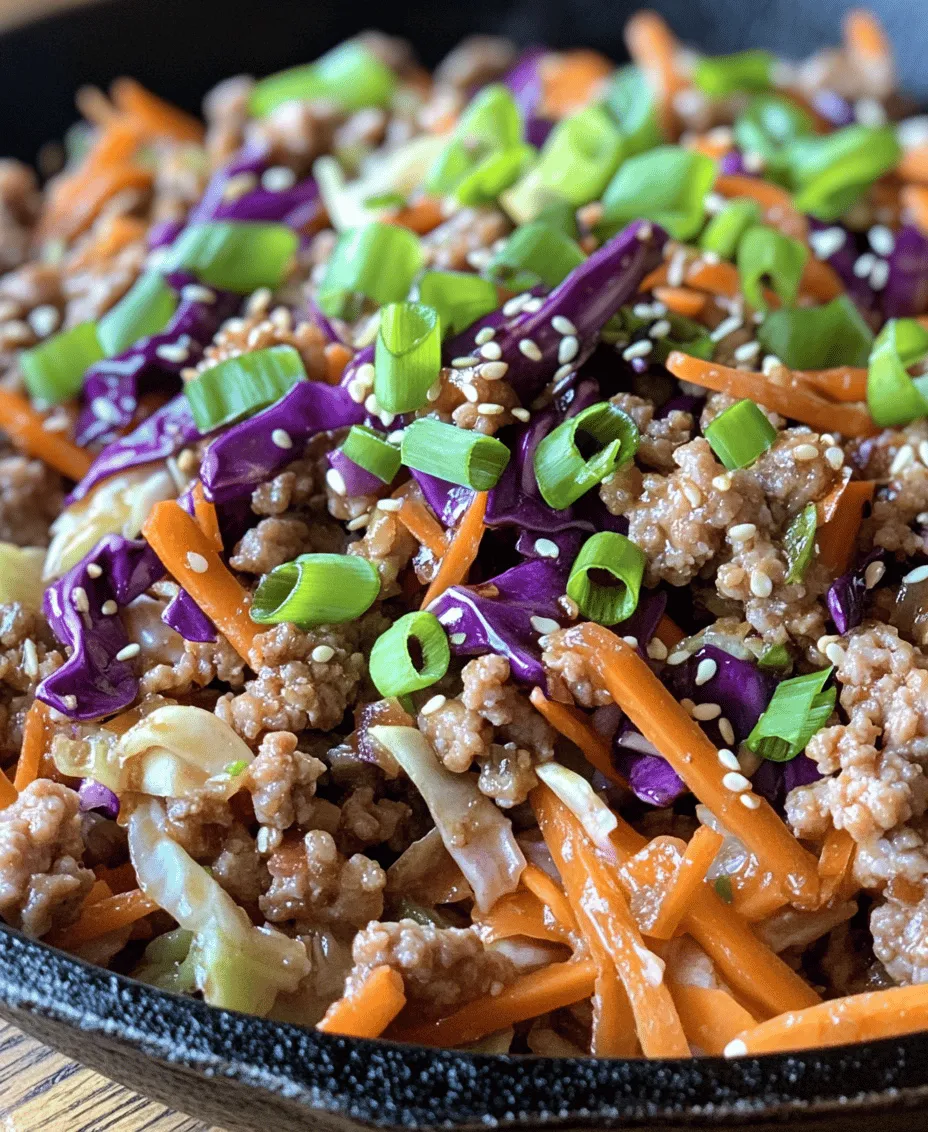 To create a mouthwatering Easy High Protein Egg Roll in a Bowl, it's essential to understand the key ingredients that come together to form this vibrant dish. Each component plays a significant role in contributing flavor, texture, and nutritional value.