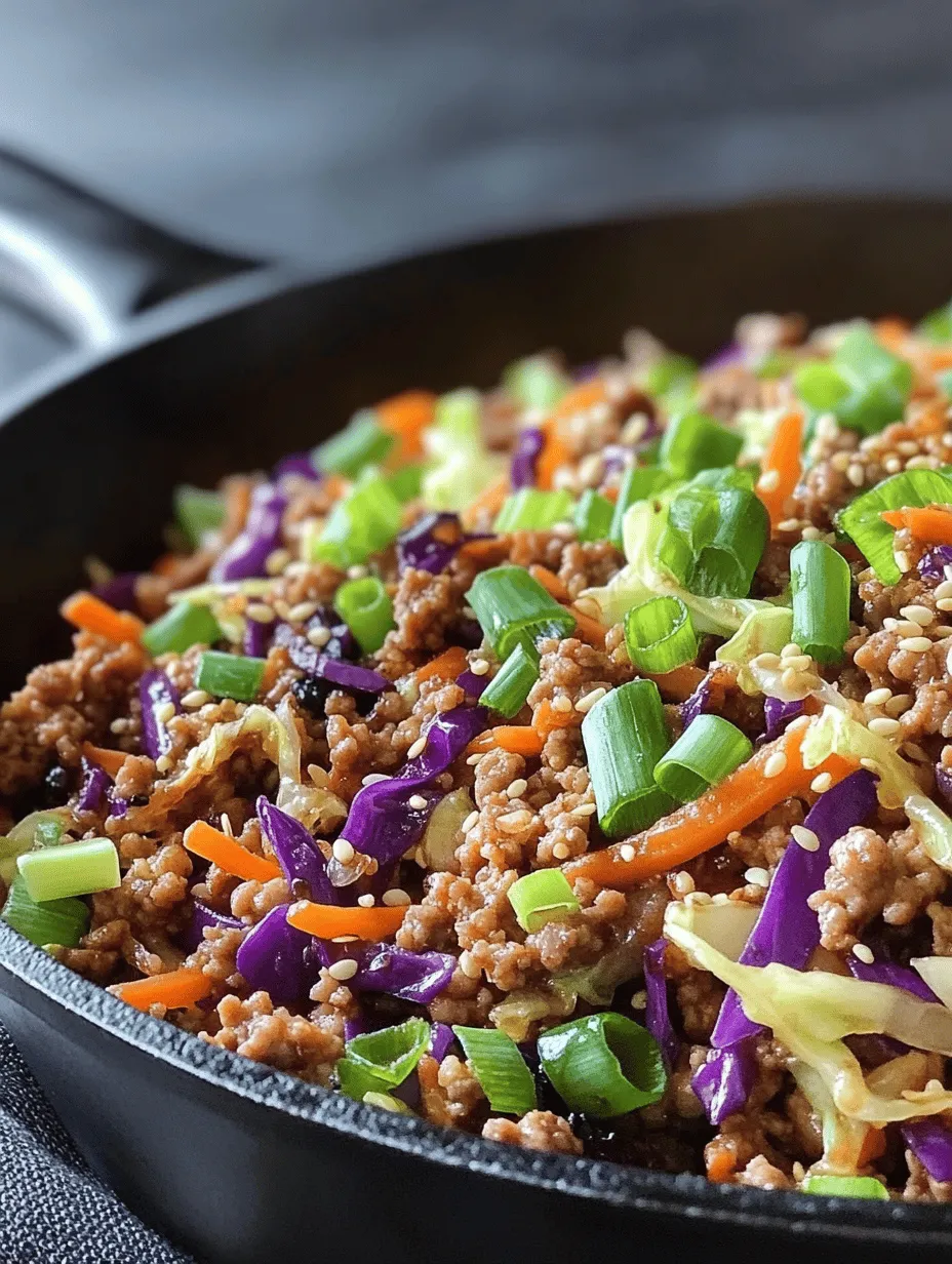 To create a mouthwatering Easy High Protein Egg Roll in a Bowl, it's essential to understand the key ingredients that come together to form this vibrant dish. Each component plays a significant role in contributing flavor, texture, and nutritional value.