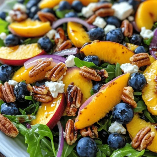 As the temperatures rise and the days grow longer, summer beckons us to indulge in lighter, refreshing meals. What better way to celebrate the season than with a vibrant Blueberry Peach Feta Salad? This delightful dish is not only visually appealing but also a feast for the senses—combining bursts of sweetness from ripe fruits, the creamy tang of feta cheese, and the satisfying crunch of nuts. Whether you’re hosting a backyard barbecue, planning a picnic in the park, or simply looking for a nourishing light lunch, this salad is the ideal choice.