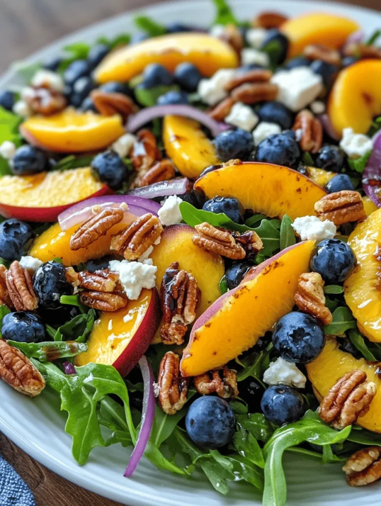 As the temperatures rise and the days grow longer, summer beckons us to indulge in lighter, refreshing meals. What better way to celebrate the season than with a vibrant Blueberry Peach Feta Salad? This delightful dish is not only visually appealing but also a feast for the senses—combining bursts of sweetness from ripe fruits, the creamy tang of feta cheese, and the satisfying crunch of nuts. Whether you’re hosting a backyard barbecue, planning a picnic in the park, or simply looking for a nourishing light lunch, this salad is the ideal choice.